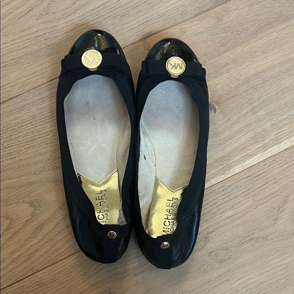 Michael Kors Black Ballet Flats